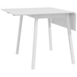Table À Manger Pliante Un Abattant - 3,4 Personnes - Bois De Pin Blanc