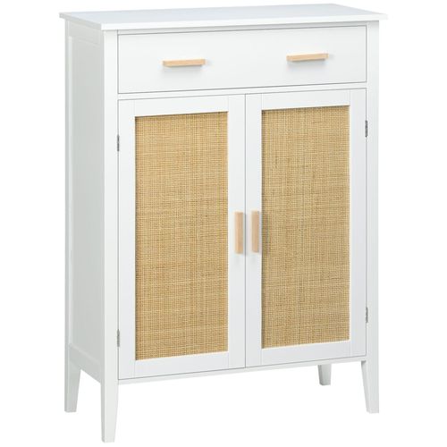 Meuble À Chaussures Style Bohème Chic Blanc Rotin
