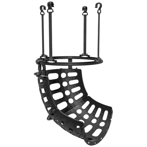 Retour De Ballon De Basket-Ball - Rotation 360°, Hauteur Réglable, Crochets Amovibles - Noir