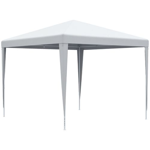 Tonnelle Barnum De Jardin Dim. 2,7l X 2,7l X 2,54h M Métal Époxy Toile Pe Haute Densité Blanc