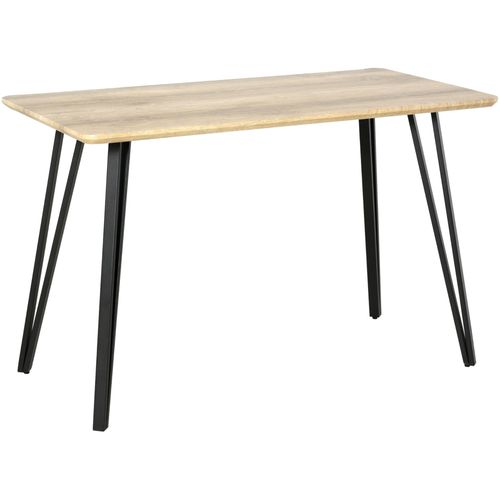 Table À Manger 6 Places Desig 120x60x75cm Beige
