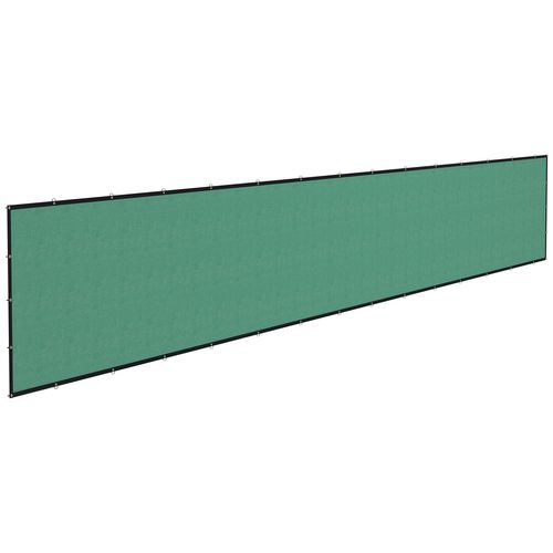Brise-Vue Toile 160 G/M² Renforcée Avec Attaches Et ?illets Dim. 15,25l X 1,75h M