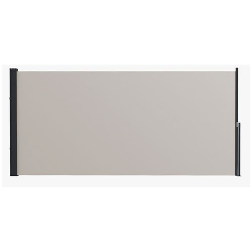 Store Latéral Brise-Vue Paravent Rétractable Dim. 3l X 1,40h M Gris