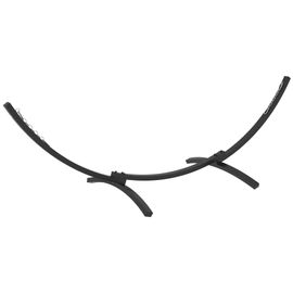 Support Pied De Hamac Structure Robuste - L. 360 Cm Pour Hamacs L. 270-330 Cm - Métal Époxy Gris