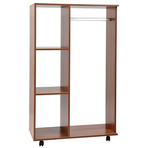Armoire Penderie Armoire De Rangement Mobile Panneaux De Particules Coloris Chêne Moyen
