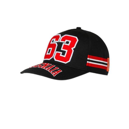 Casquette Francesco Bagnaia 63 Moto Gp, Noire
