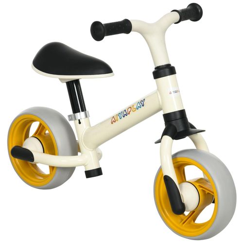 Draisienne Enfant Selle Réglable Roues Eva Charge Max. Reco. 25 Kg Acier Crème