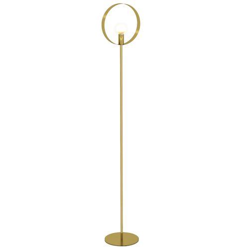 Lampadaire Design Néo-Rétro Circulaire H. 1,70 M Max. 40 W Métal Doré
