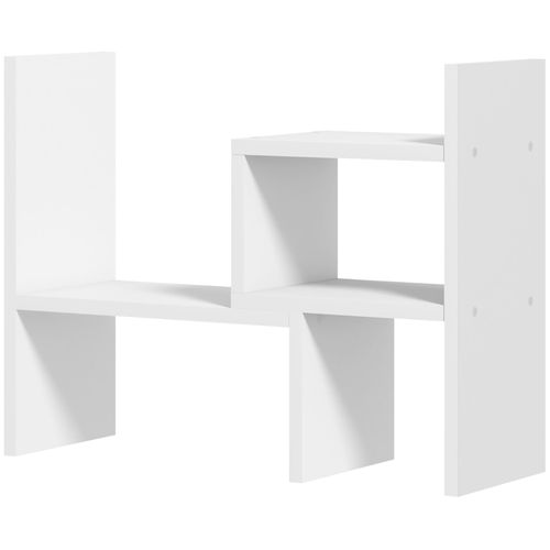 Étagère De Bureau Modulable - Organisateur De Bureau - 2 Pièces - Blanc