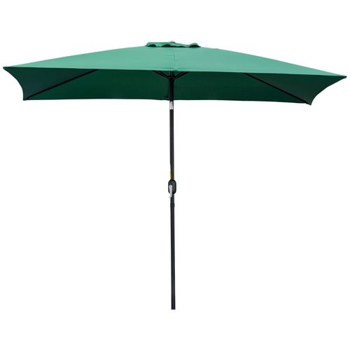 Parasol Inclinable Rectangulaire Dim. 2,95l X 1,95l X 2,4h M Vert