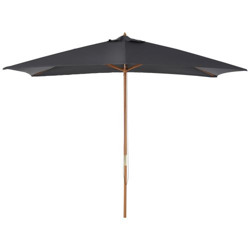 Parasol Droit Rectangulaire De Jardin Grande Taille Dim. 3l X 2l X 2,5h M Anthracite