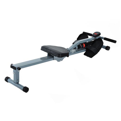 Rameur D'appartement Appareil De Fitness Et Musculation Cardio Training Écran Lcd Multifonction Acier Gris Et Noir Neuf 48