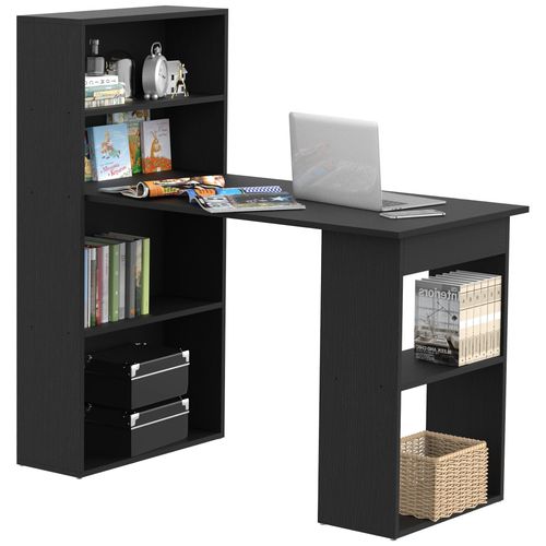Bureau Informatique + Bibliothèque 120l X 55l X 120h Cm