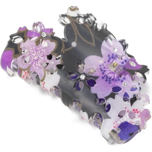 Shiba-Pince À Griffes Cheveux Sakura Pour Femmes Filles Fleur Pince À Cheveux Barrette Banane Crabe Esthétique Pince À Cheveux En [1 