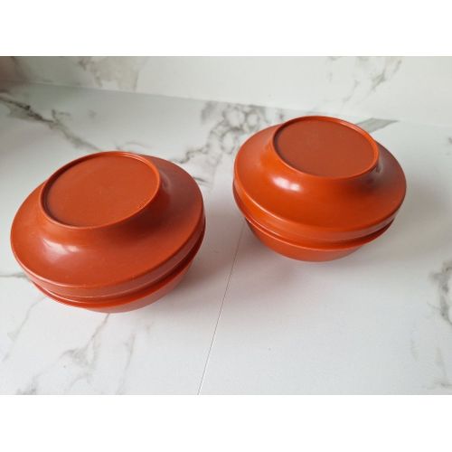Lot De 2 Bols Tupperware Orange 400 Ml