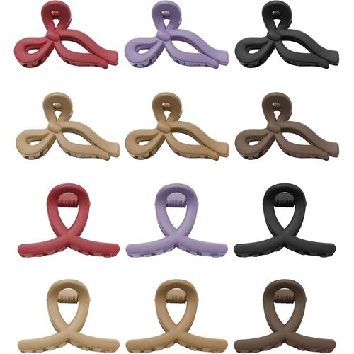Shiba-12 Petites Pince A Cheveux Femme- Mini Pince À Noeuds Mate, Pince À Cheveux Mignonne Et Antidérapante Pour Cheveux Fins, Pin[2 