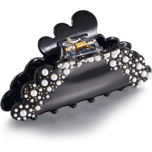 Shiba-Pinces À Cheveux Noires Pour Femme - Motif Papillon Noir - Avec Strass - Antidérapantes - Pour Cheveux Fins Et Épais[2083] 