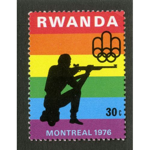 Timbre Non Oblitéré Rwanda, Montreal 1976, 30 C