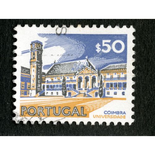 Timbre Oblitéré Portugal, Coimbra Universidade, S50