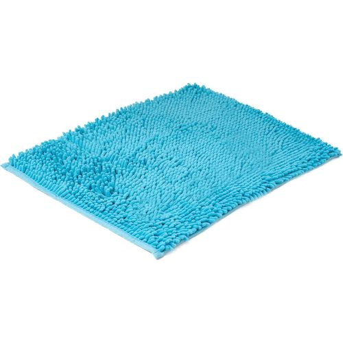 Shiba-Tapis De Bain Antidérapant Et Très Absorbant En Microfibre Chenille - 60 X 40 Cm - Turquoise[1264]