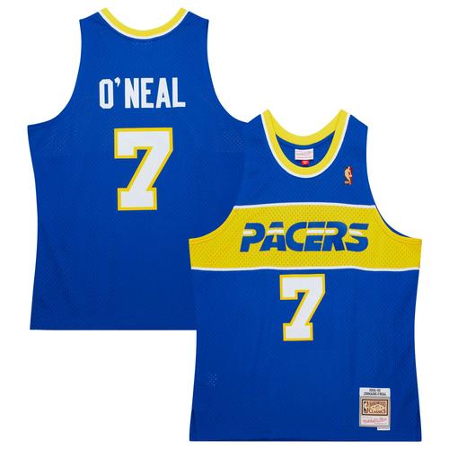 Maillot Swingman Mitchell & Ness Jermaine O'neal Royal Indiana Pacers Hardwood Classics Pour Hommes