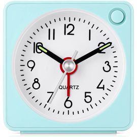 ERSHI-Réveil analogique, réveil de Voyage analogique Classique avec Fonction Snooze et lumière, Mini réveil, Taille compacte, réve[3