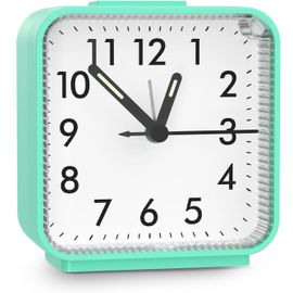 ERSHI-Réveil Matin, Reveil a Piles, Réveil Silencieux, Horloge de Chevet, Petit Réveil de Voyage, Réveil Pointeur Lumineux, Foncti[3