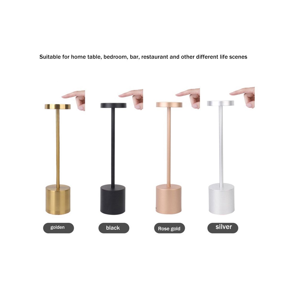 Lampe de Table Nordique LED Lampe de Table Tactile Bar H?Tel... - 6
