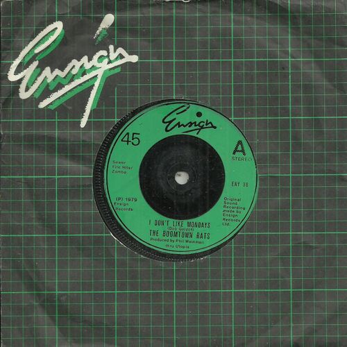 The Boomtown Rats (Johnnie Fingers, Bob Geldof, Gerry Cot, Pete Briquette, Garry Roberts, Simon Crowe) : I Don't Like Mondays (Bob Geldof) / It's All The Rage (Bob Geldof)