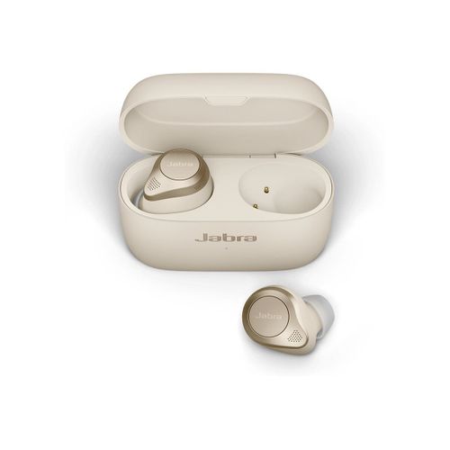 Jabra Elite 85t - Écouteurs sans fil avec micro - intra-auriculaire - Bluetooth - Suppresseur de bruit actif - isolation acoustique - beige-or