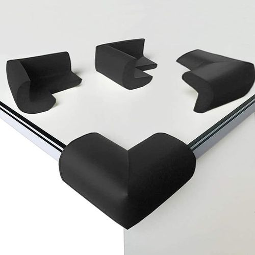 Lot De 8 Protections D'angle De Table (Noir), Protections D'angle Nbr Pour Bébé À Angle Droit Antichoc Avec Adhésif Durable Pour Tables Et Tous Les Meubles Tranchants