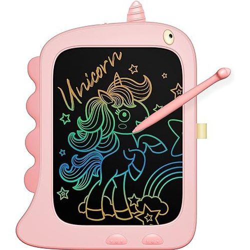 Tablette Pour Enfants (Rose), Jouets Pour 3 Ans, Tablette D'écriture Lcd, Tablette À Dessin Pour Enfants, Ardoise Magique Jouet Dinosaure 2 3 4 5 6 Ans Garçons Filles Cadeau D'anniversaire