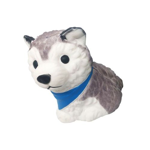 Jouet Pour Chiot Husky À Rebond Lent 11 * 9cm, Joli Chien Écharpe, Pincement Au Jouet De Décompression