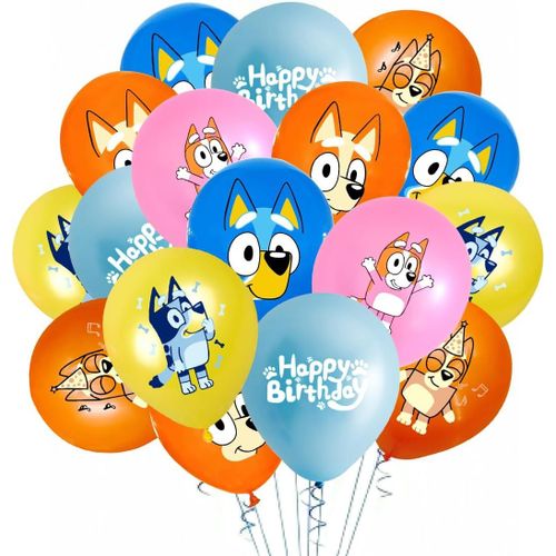 ERSHI-42 Ballons Latex, Décoration Anniversaire avec Chien, Bluy Ballons, Ballon Baby Shower, Ballon Anniversaire pour Fête de Fin[2
