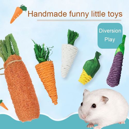 Lot De 5 Jouets Pour Lapin, Jouets Pour Lapin, Accessoires Pour Lapin, Jouets À Mâcher Pour Lapin, Jouets À Mâcher Pour Hamster Chinchilla, Gerbille, Cochon D'inde