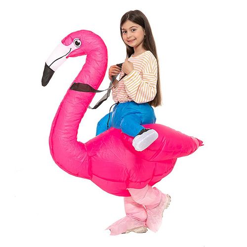 Flamingo Vêtements Gonflables (Enfants?120-140cm), Robe Rose, Party Dress Up