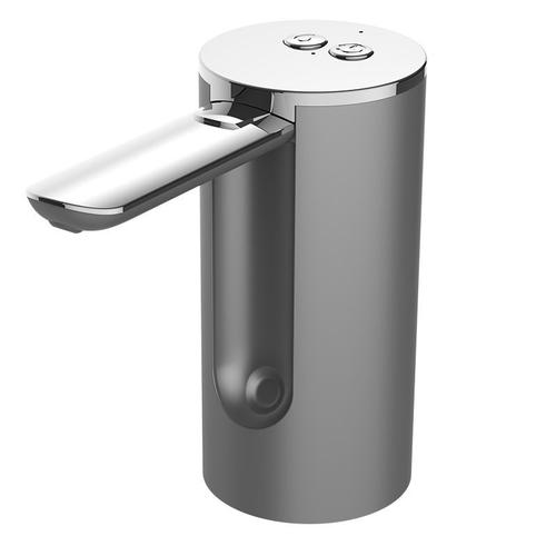 Distributeur électrique de bouteilles (argent) : pompe pour bouteilles d'eau potable, rechargeable par USB, distributeur d'eau pour bouteilles de 3,8 à 18,9 litres, pompe pour distributeur d'eau