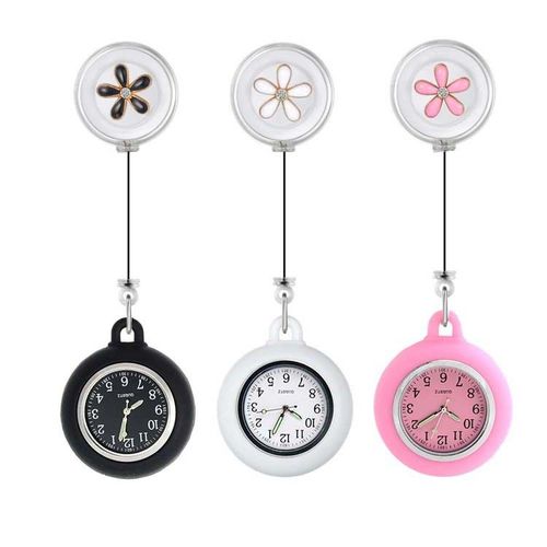 3pcs Montre Broche D'infirmière, Montre Murale Pour Dames, Montre De Poche À Quartz, Cadeaux Pour Médecins Et Infirmières