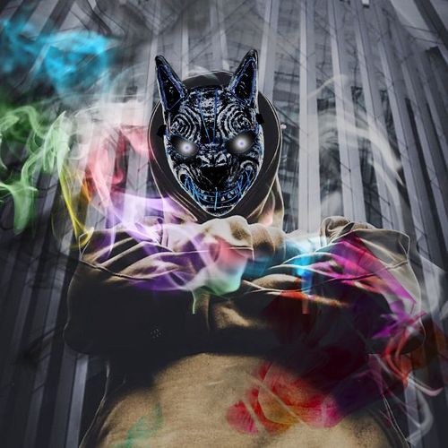 Masque Led Loup-Garou (Rouge), Plastique Dur De Haute Qualité, Masque Led, Lumière Néon, Plaisir Effrayant