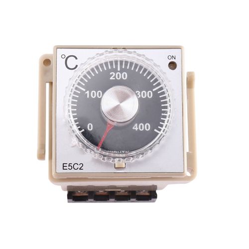 1PCS E5C2 Contr?Leur de Temp¿¿Rature de Type Rail de Guidage 220V 0   399¡æ Commutateur de Commande de Pointeur D'Affichage Num¿¿Rique (B)