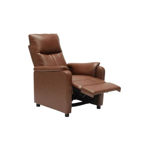 Fauteuil Relax En Simili Cuir Marron Inclinable Avec Repose-Pieds Accoudoir Dossier Réglable Plusieurs Position Fauteuil Rembourré Relaxant Tv Canapé Chaise Salon