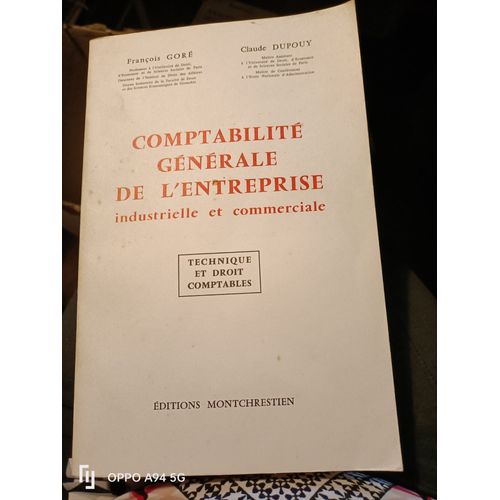 Comptabilité Générale De L'entreprise Industrielle Et Commerciale Technique Et Droit Comptables