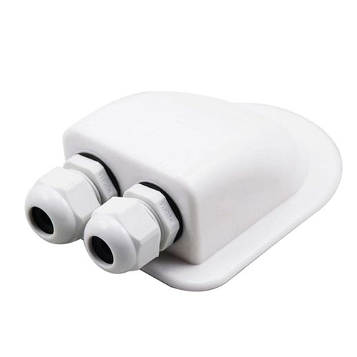 Double Entr¿¿E De Fil Presse-¿¿Toupe Panneau Solaire Toit Entr¿¿E De Fil Presse-¿¿Toupe C?Ble Camping-Car Double Trou Rv Yacht Voiture Accessoires