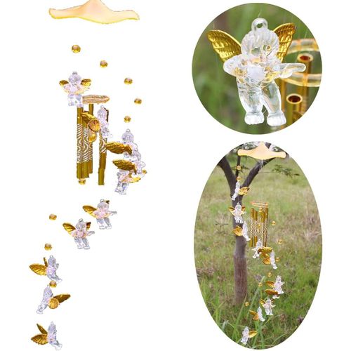 1 pièce Carillons suspendus, Carillons de jardin Carillons à tube en métal Carillons d'extérieur Carillons à tube en aluminium Carillons de patio Décoration intérieure