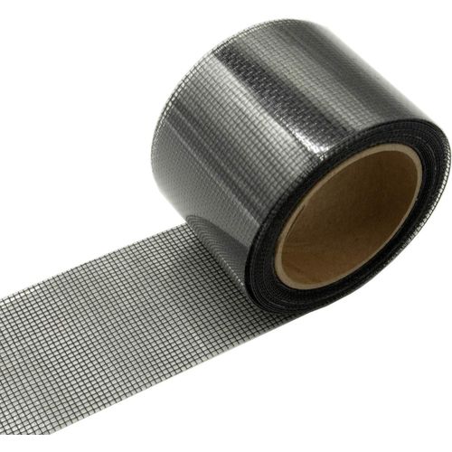 (Noir) 1 Rouleau, 5cm * 200cm, Kit De Réparation De Moustiquaire, Ruban De Réparation De Maille De Fenêtre Et De Porte Avec Adhésif Résistant Et Autocollant De Réparation De Fibre De Verre Imperméable