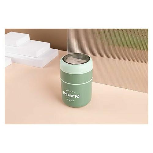 LECHUANG Conteneur Alimentaire Thermique - Récipient Chauffant Alimentaire pour la et le Voyage - Bote Thermique pour Aliments Anti-Fuite - Mug Thermique 710 ml vertAccessoires de micro-ondes C