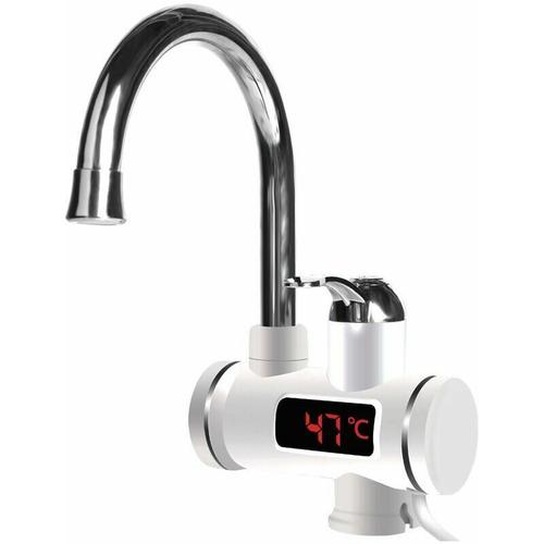 360 Chauffe-Eau électrique Instantané Robinet Robinet Cuisine Chaleur Rapide Led Nouveau - Norme EuropéennePlomberie chauffage Chauffe-eau Chauffe-eau électrique Chauffe-eau instantané CRU