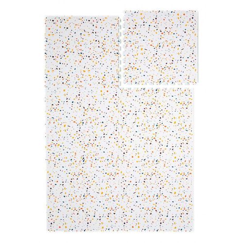 Tapis De Jeu Enfant Puzzle Terrazzo Orange