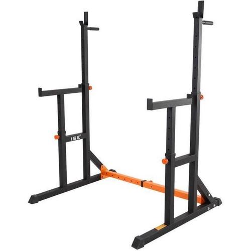 Ise Cage De Squat Support De Squat Réglable,Rack De Squat Avec Barre De Support Pour Haltères-Charge Max.200kg-15 Niveaux De Réglage