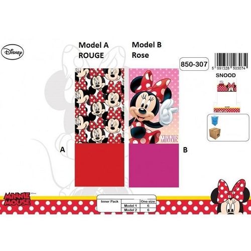 Cache Cou Minnie Disney * Polaire * Neuf L'unité / Model Aléatoire * Echarpe En Tube